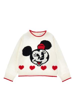 maglione in tessuto bianco MONNALISA KIDS | 19F633NP60910143